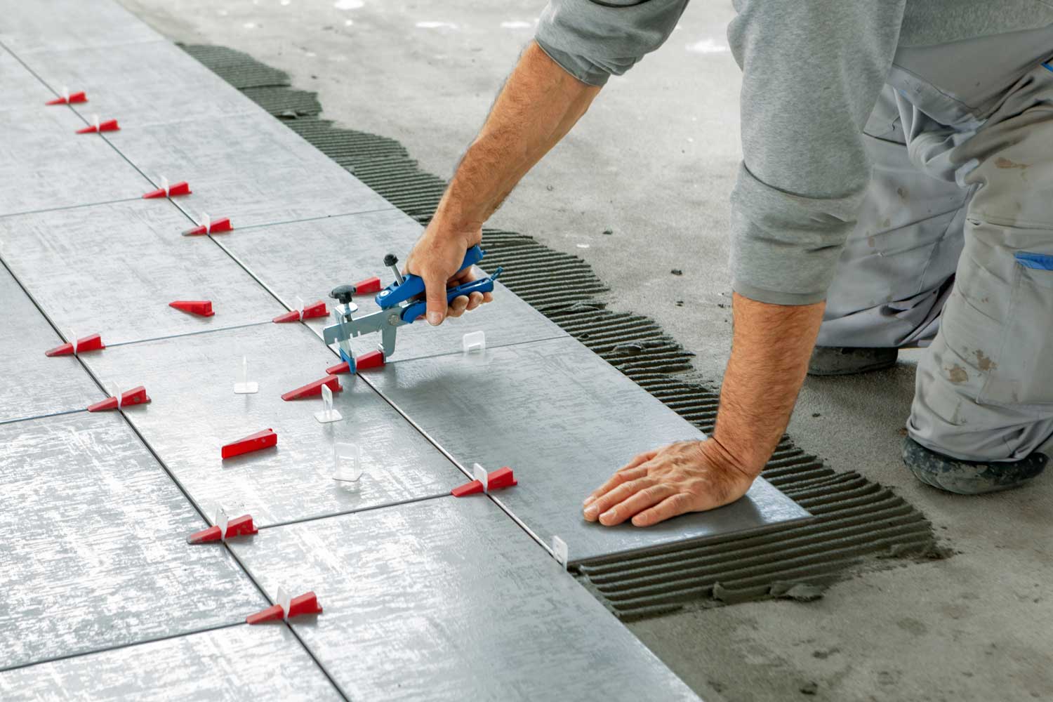 Tile flooring installation in Austin - Footprints Floors.